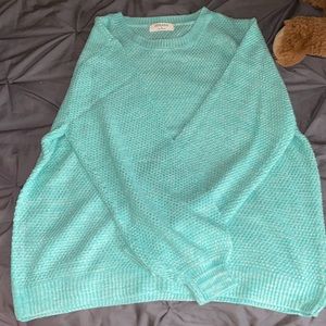 Large turquoise sweater never worn